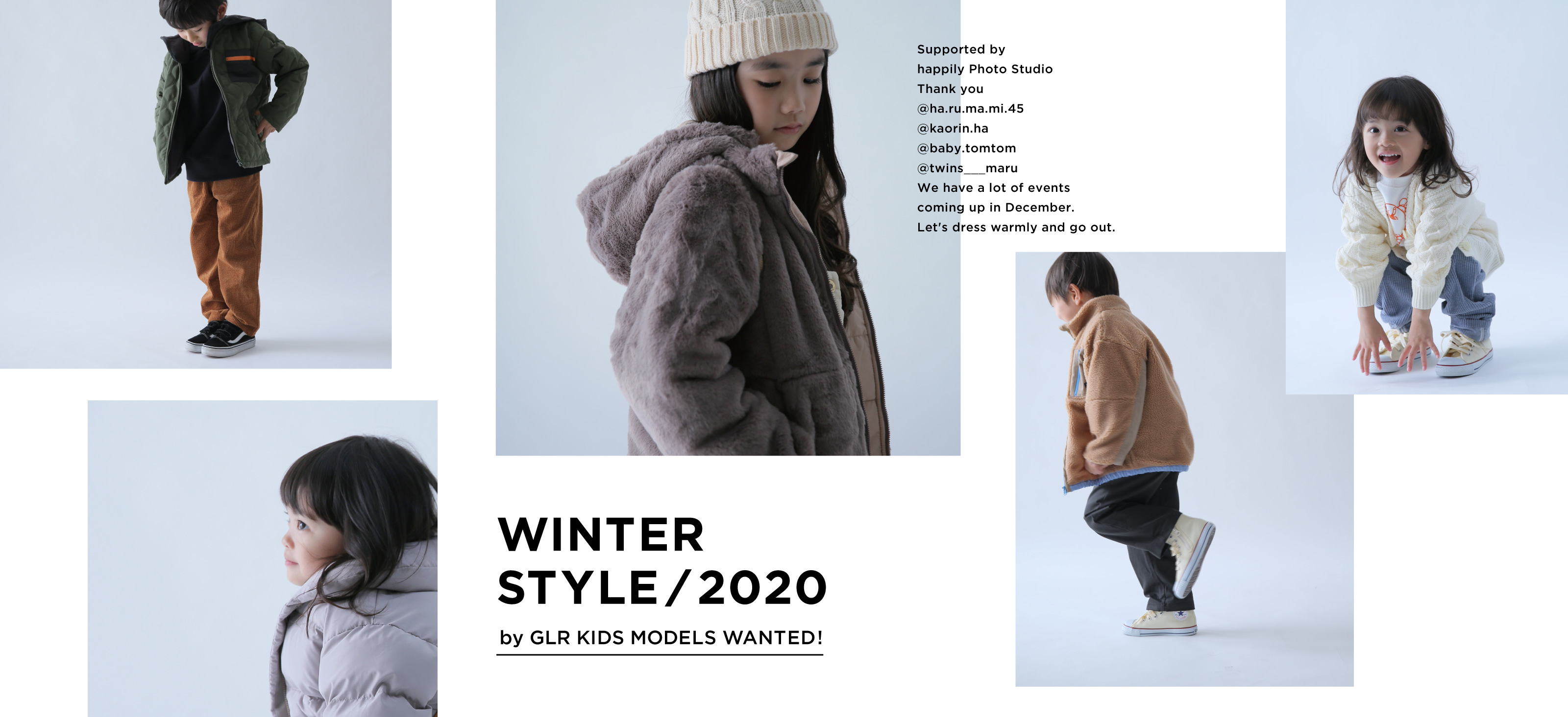 WINTER STYLE / 2020 by GLR KIDS MODELS WANTED!